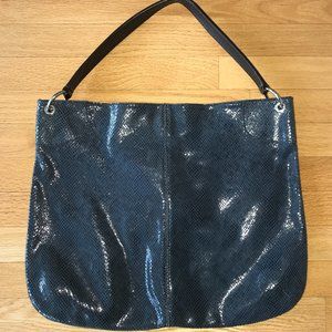 Banana Republic Snakeskin Embossed Leather Tote